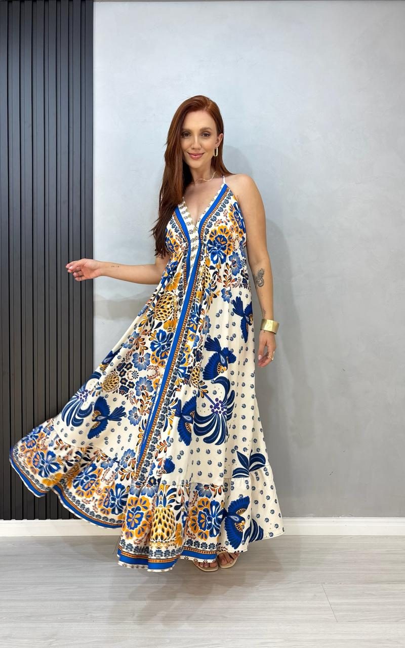 vestido indiano amarelo