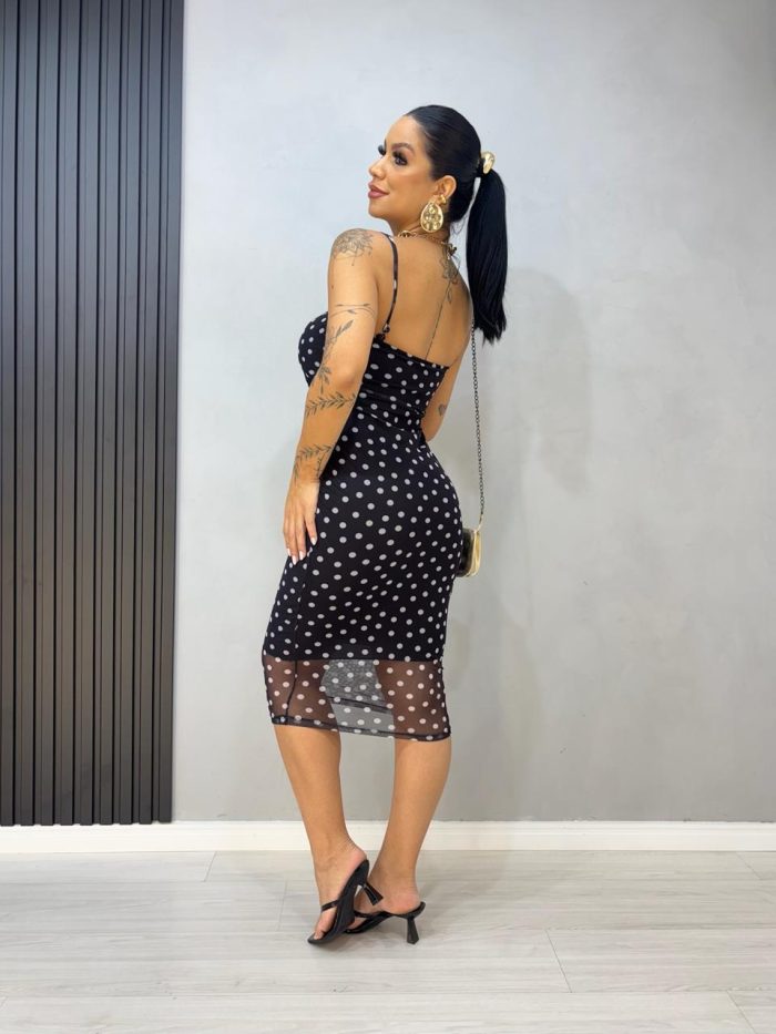 vestido tule preto alca poa branco vestido tule preto alca poa branco