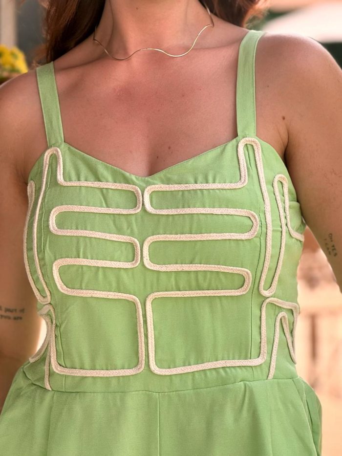 macaquinho com bordado alca larga azul macaquinho com bordado alca larga azul