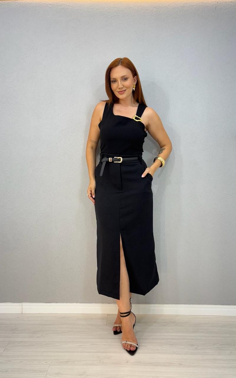 saia longa de linhao caqui 1000f6