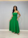 vestido sem alca costas abertas duna verde 1000i1