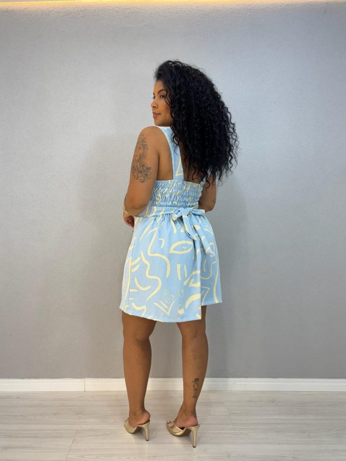 macaquinho decote quadrado com amarracao azul 1000c6 macaquinho decote quadrado com amarracao azul 1000c6