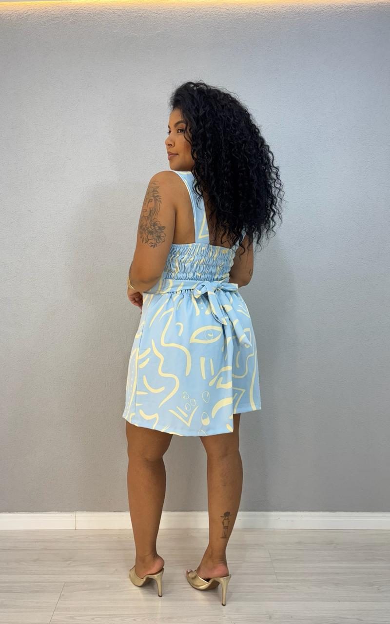 macaquinho decote quadrado com amarracao azul 1000c6