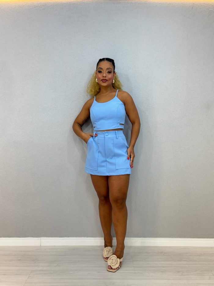 conjunto alfaiataria azul sandi conjunto alfaiataria azul sandi