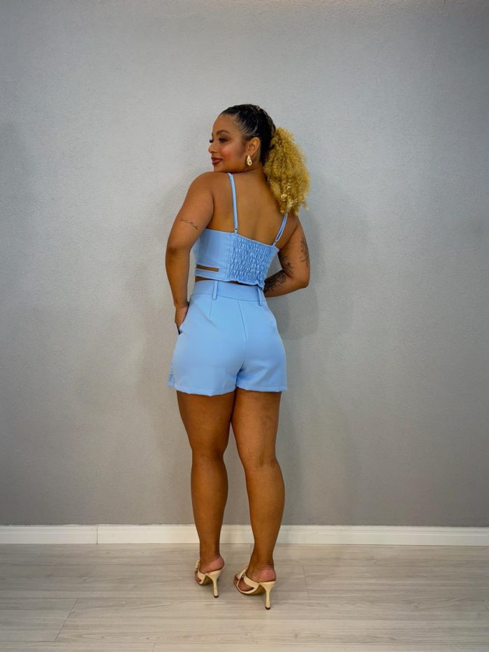 conjunto alfaiataria azul sandi conjunto alfaiataria azul sandi