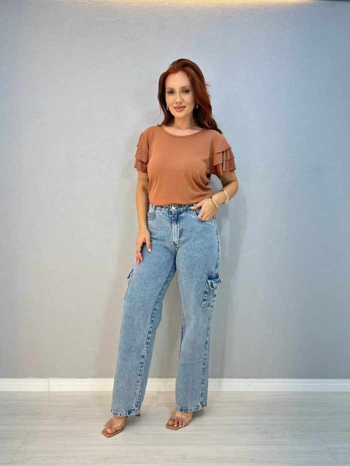 blusa manga com camadas pink 1000g7 blusa manga com camadas pink 1000g7