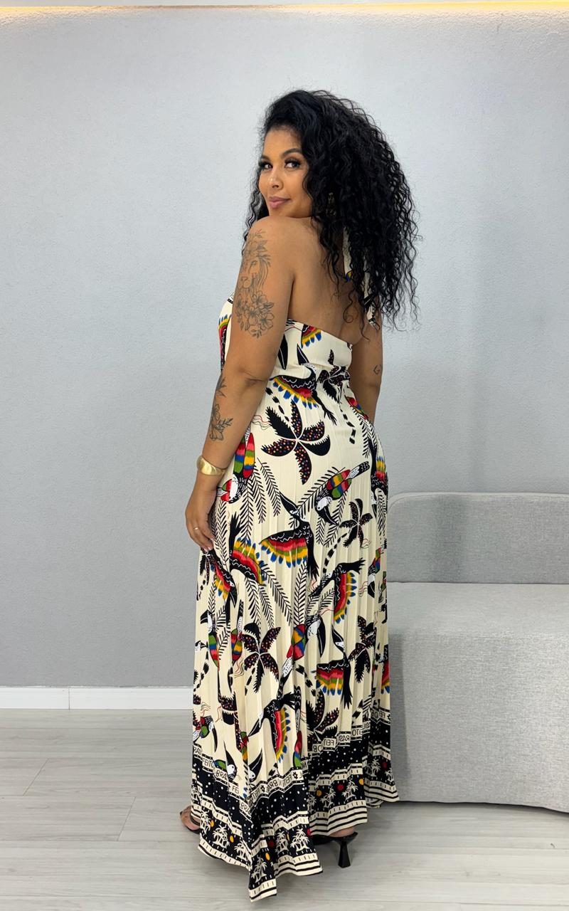 vestido plissado estampado preto 1000d1 vestido plissado estampado preto 1000d1