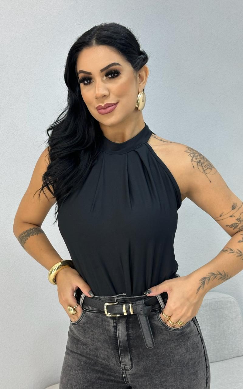 blusa poliamida gola alta vermelha 1000m1