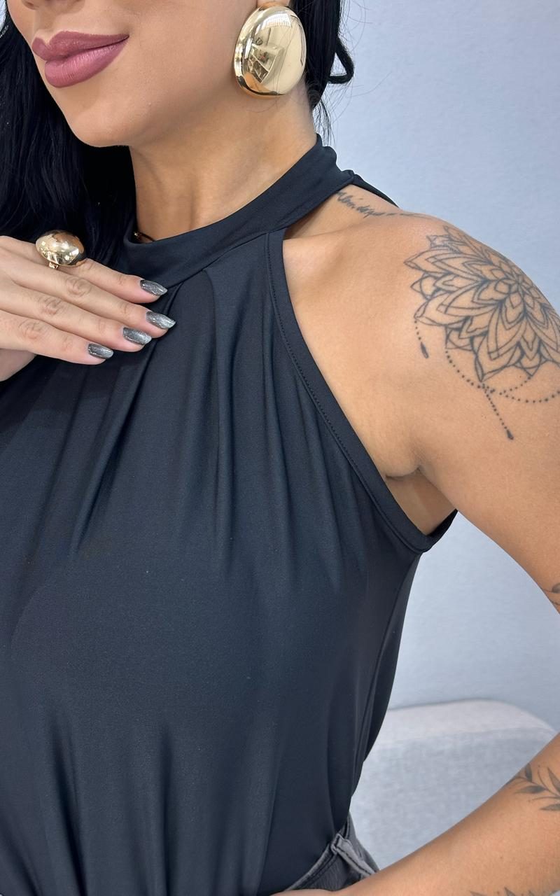 blusa poliamida gola alta vermelha 1000m1