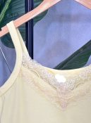 regata canelada bÁsica 3 botÕes amarela 1000m3