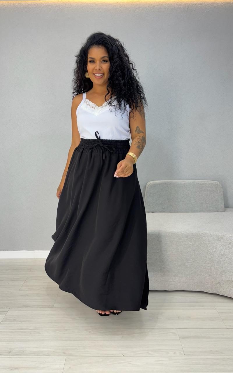 saia longa duna marcela preta poa 1000h7