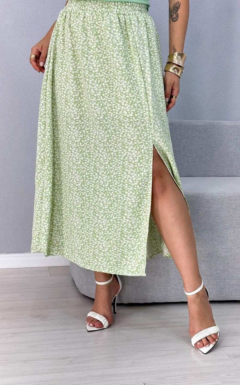 saia longa estampada olivia verde 1000l4