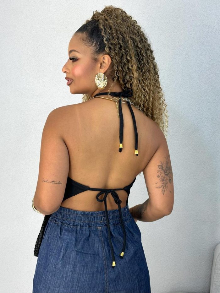 blusa canelada luna amarelo 1000i7 blusa canelada luna amarelo 1000i7