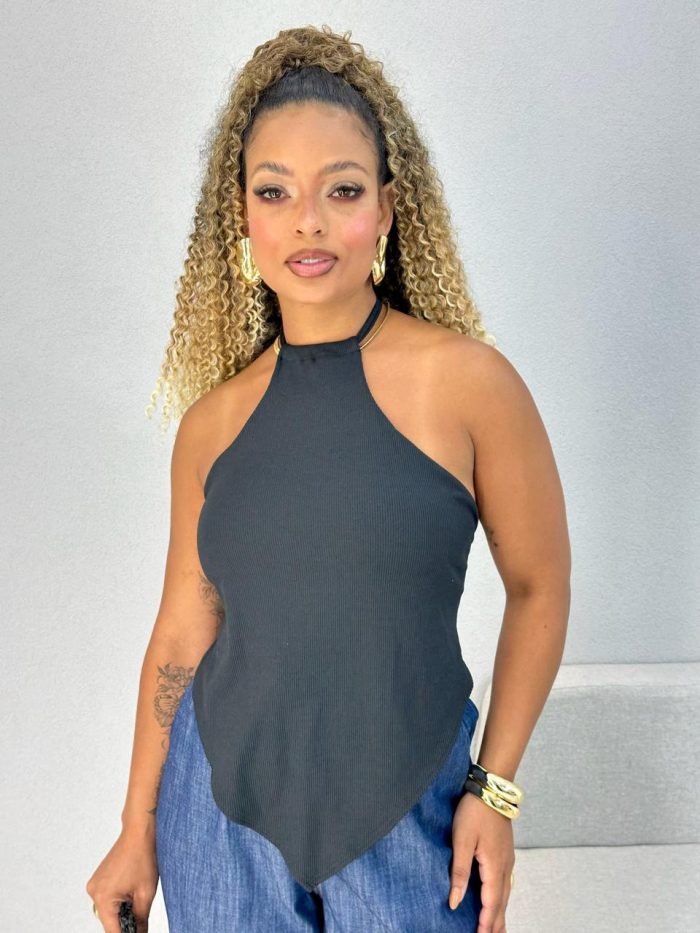 blusa canelada luna amarelo 1000i7 blusa canelada luna amarelo 1000i7