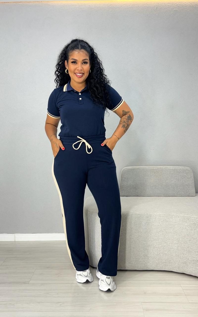 conjunto polo blusa e calca verde 1000a1