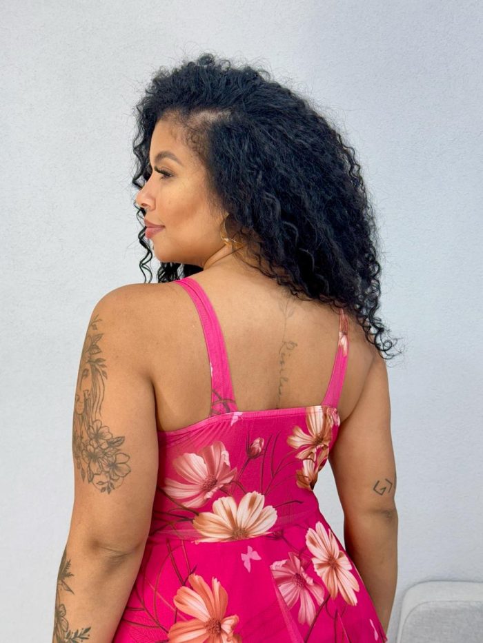 vestido estampado midi tule 1000d5 vestido estampado midi tule 1000d5