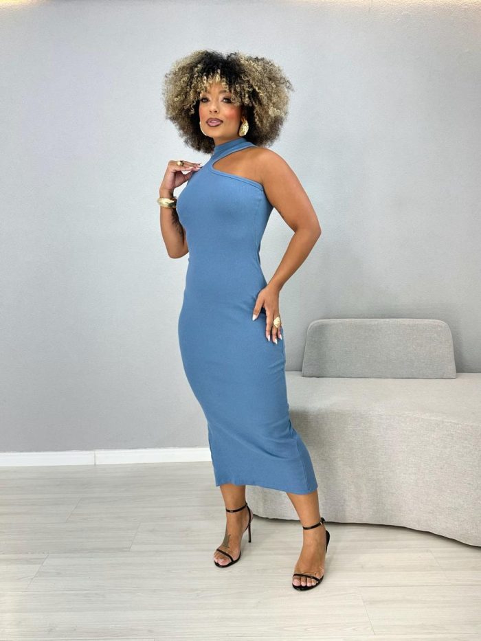 vestido canelado ribanna com recorte 1000a2 vestido canelado ribanna com recorte 1000a2