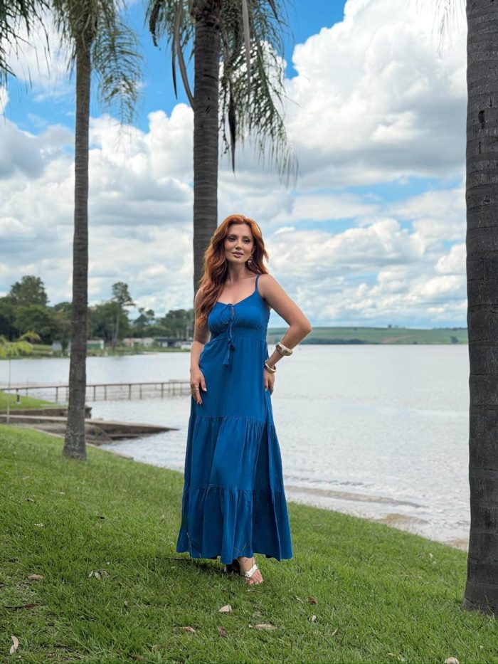 vestido longo estampado duna 1000e3 vestido longo estampado duna 1000e3