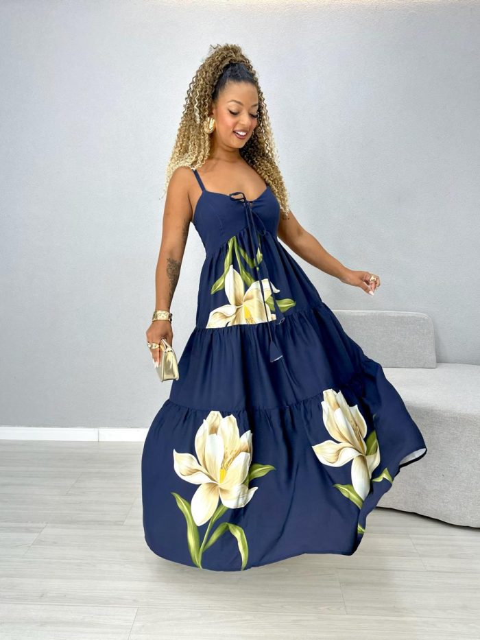 vestido longo viscose sarjada 1000h5 vestido longo viscose sarjada 1000h5